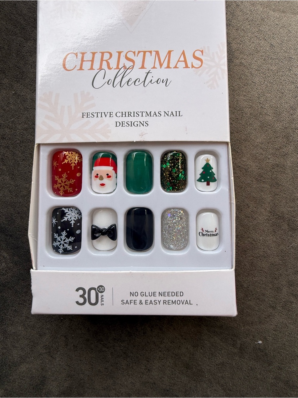 Press-On CHRISTMAS Collection Holiday Nails - 30pcs - Picture 6 of 6